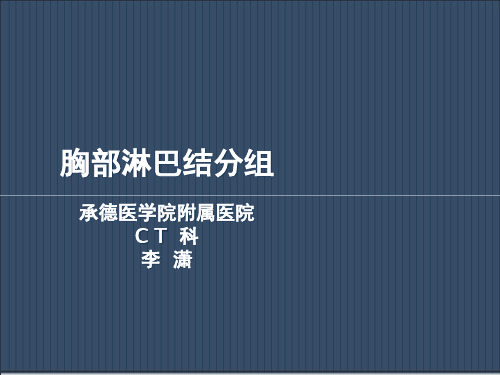 胸部淋巴结分组