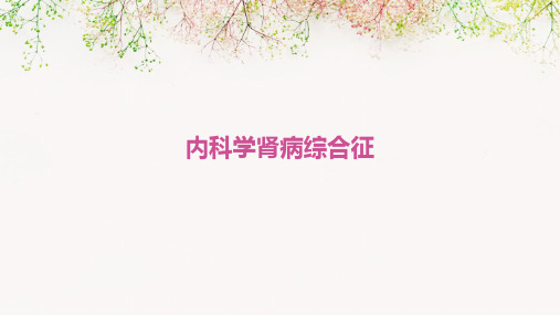 内科学肾病综合征
