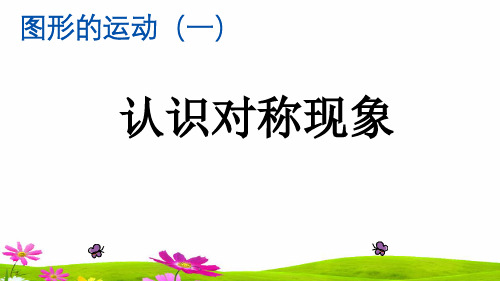最新人教版小学二年级数学下册《认识对称现象》精品课件ppt
