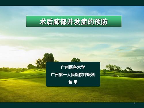 术后肺部并发症的预防(曾军160101)
