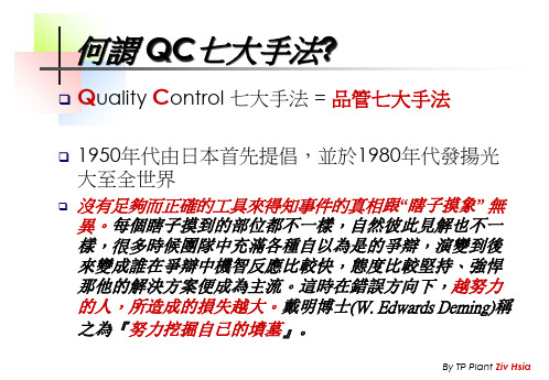 品质教育培训课程QC七大手法概念