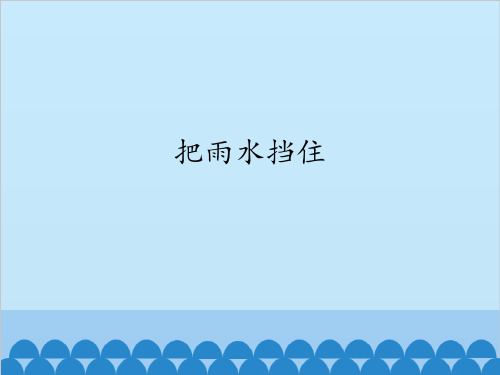 五年级上科学优秀课件 -2.3 把雨水挡住 人教版 (13页PPT)
