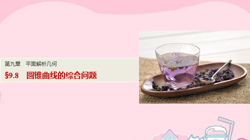 高考数学一轮复习 第九章 平面解析几何 9.8 圆锥曲线的综合问题课件 文
