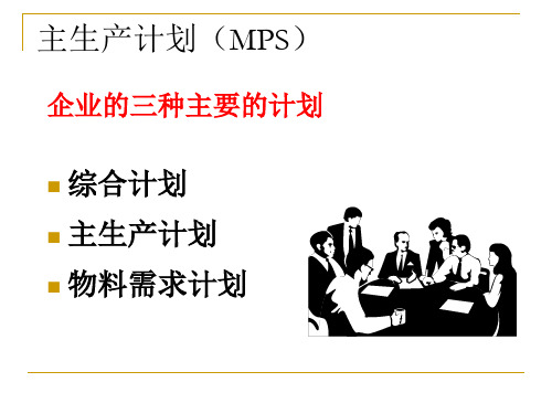 企业的三种主要的计划概述