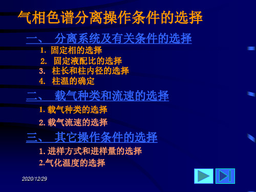 气相色谱分离操作条件的选择.ppt