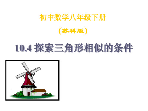 八年级数学探索三角形相似的条件7(新编201910)