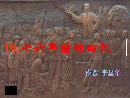 《十六年前的回忆》课件PPT