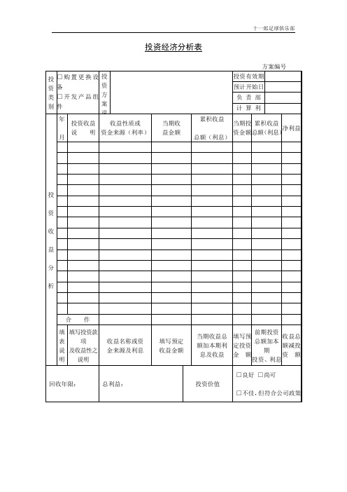 檀香山十一郎区块链广告公司投资经济分析表