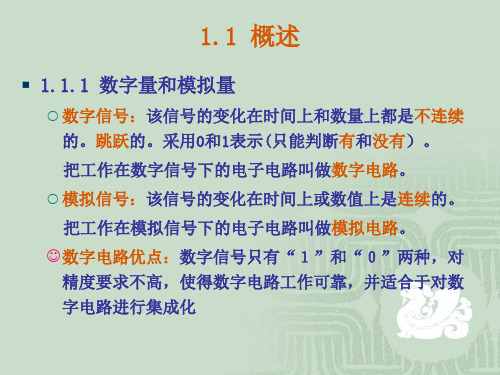 数电第一章 逻辑代数基础