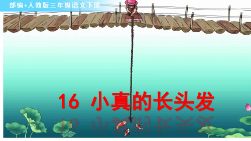 部编人教版三年级语文下册《小真的长头发》优秀课件