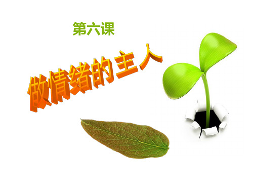七年级思想品德第六课做情绪的主人