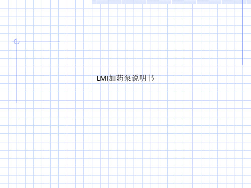 LMI加药泵说明书