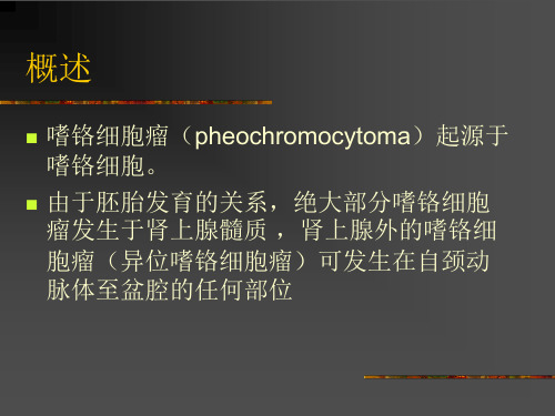嗜铬细胞瘤的麻醉PPT课件
