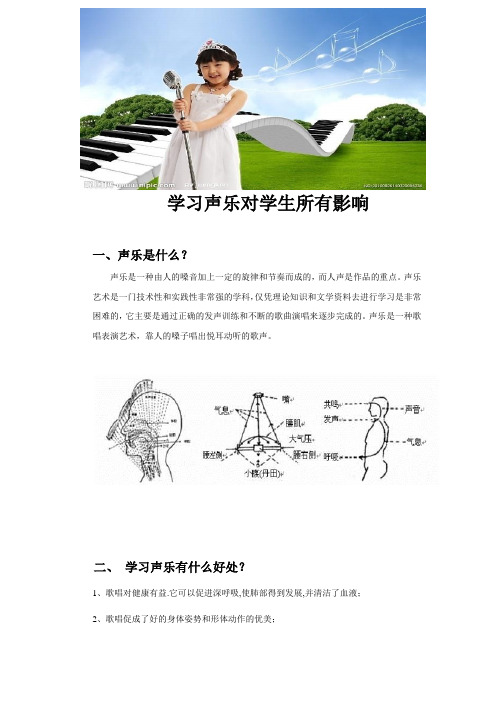 学习声乐对学生所有影2