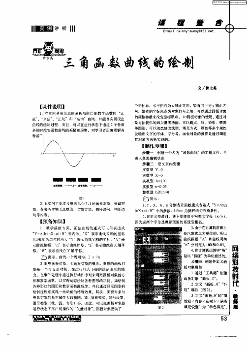 三角函数曲线的绘制