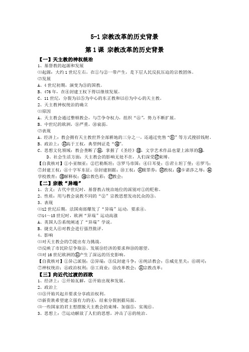 5-1宗教改革的历史背景