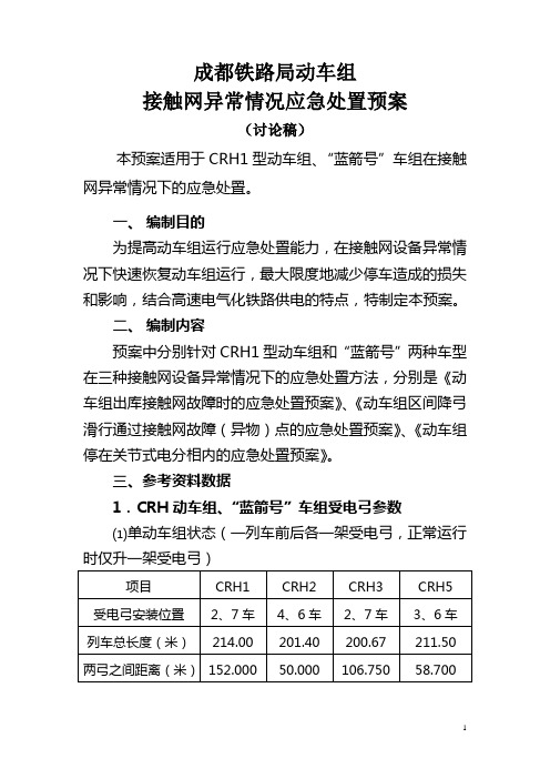 成都铁路局动车组应急预案