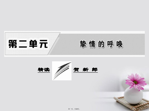 高中语文诗歌部分第二单元精读贺新郎课件新人教版选修中国现代诗歌散文欣赏