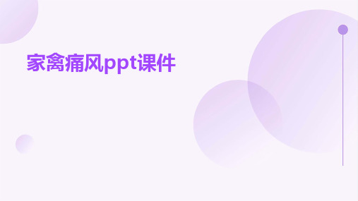 家禽痛风ppt课件
