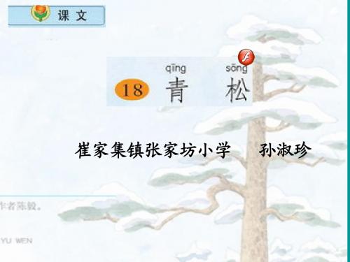 《青松》教学课件2(2)