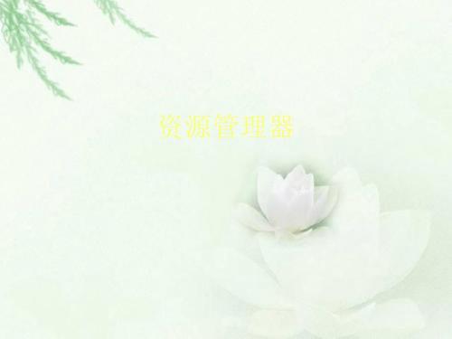 河大版信息技术五上第12课《资源管理器》课件1