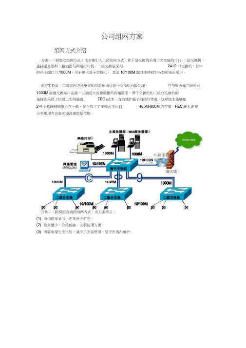 企业组网方案word精品