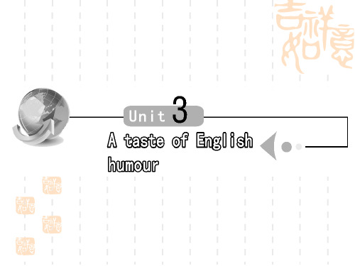 人教高三英语一轮复习课件 必修4 Unit 3 A taste of English humour