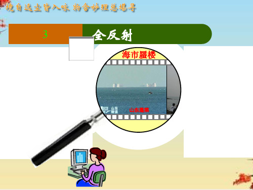 粤教版高中物理选修3-4第四章第03节 认识光的全反射现象