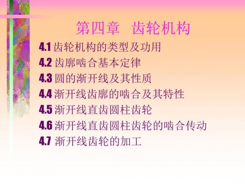 第4章齿轮机构ysz