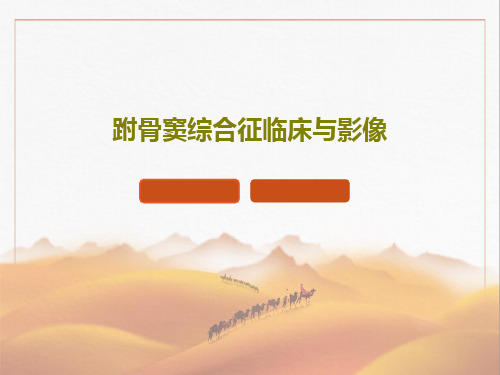 跗骨窦综合征临床与影像共37页