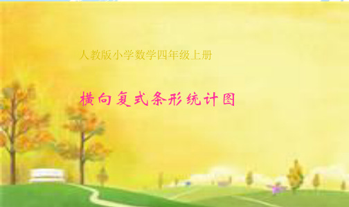 人教版小学四年级数学上册人教版小学数学四年级上册《横向复式条形统计图》PPT课件