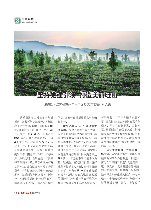 坚持党建引领 打造美丽旺山