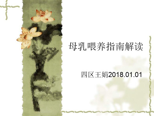 母乳喂养指南解析PPT课件
