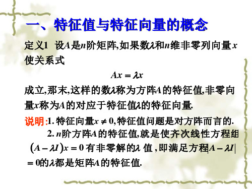 特征值和特征向量的性质