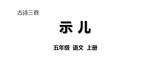 12古诗三首《示儿》课件(共23张PPT)