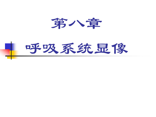 呼吸系统显像