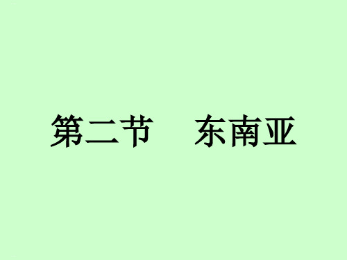 人教版初中地理《东南亚》实用课件2