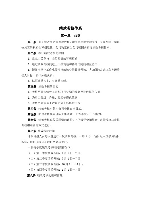 北大纵横山东鲁能积成电子股份有限公司绩效考核体系