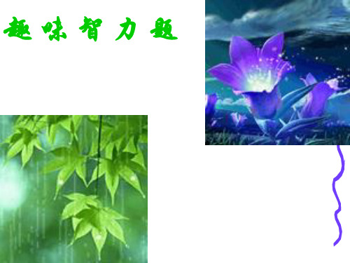 趣味智力题