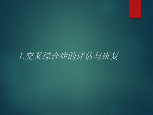 上交叉综合症