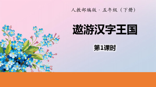 2021年《遨游汉字王国》PPT(第1课时)文档