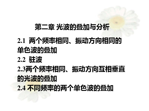光波的叠加与分析