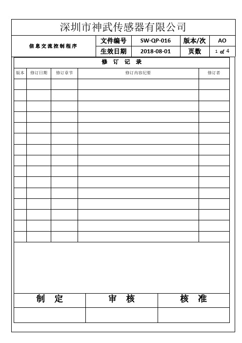 16.信息交流控制程序
