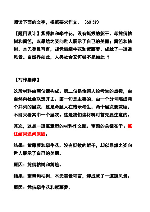 紫藤萝和牵牛花