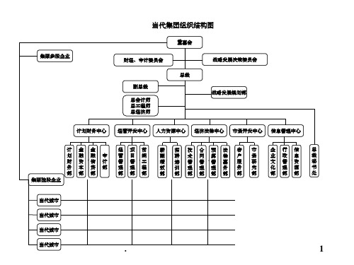 《当代集团组织架构图全套》(ppt)