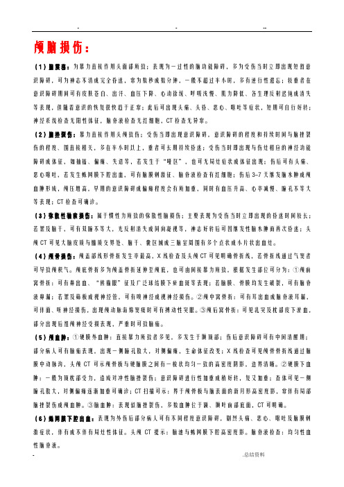 各部位外伤鉴别诊断