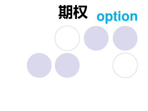 期权简介