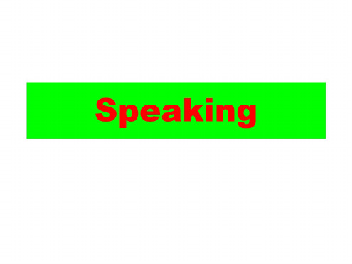 高一英语下学期Unit13-Speaking