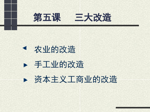 七年级年级历史下册《三大改造》PPT课件