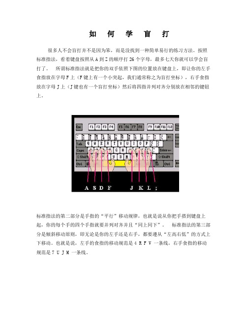 如何学打字盲打(7天学会盲打)